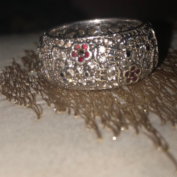 Rare Hello Kitty Diamonique Ring Size 6.75. - Picture 5 of 6